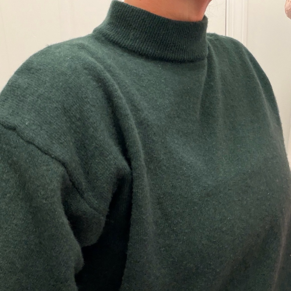 Italian Wool Vintage Rare Dark Green Sweater